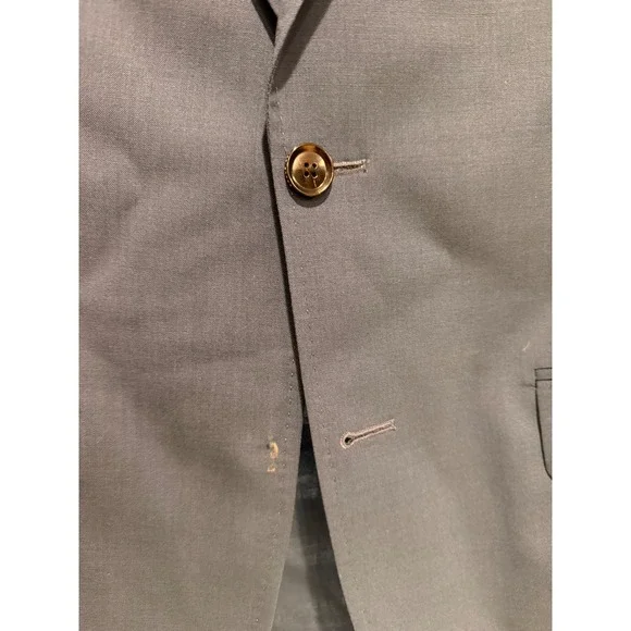 Ted Baker London Mens Blazer Size 40R Blue‎ Wool Blend Suit Jacket
